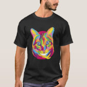 Katten die een kattebakje vormen voor katten-kleur t-shirt (Voorkant)
