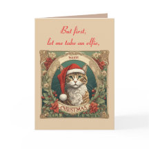 Katten die een kerstmuts dragen Merry Christmas Ph