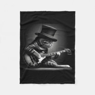 Katten die gitaar spelen - Grappige Rock Muziek Gi Fleece Deken