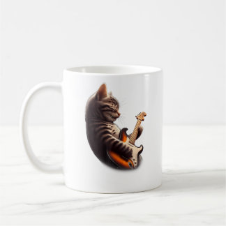 Katten die gitaar spelen - Grappige Rockmuziek Git Koffiemok