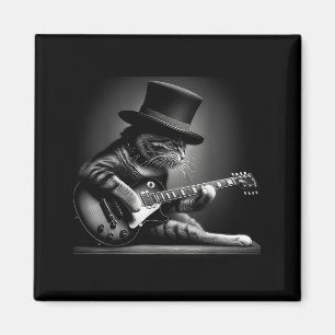 Katten die gitaar spelen - Grappige Rockmuziek Git Magneet