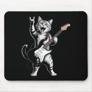 Katten die gitaar spelen Rockster Rock and Roll vo Muismat