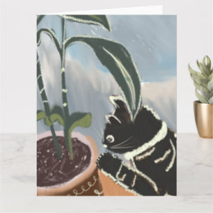 Katten die Huisplanten Kijken Kaart