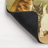 Katten die illustratie spelen muismat (Hoek)