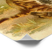 Katten die  illustratie spelen poster (Hoek)