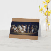 Katten die kerstliederen zingen, Louis Wain Kaart (Gele Bloem)