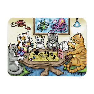 Katten die Pathfinder spelen door Carrie Michael Magneet