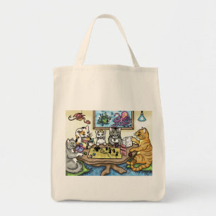 Katten die Pathfinder spelen door Carrie Michael Tote Bag