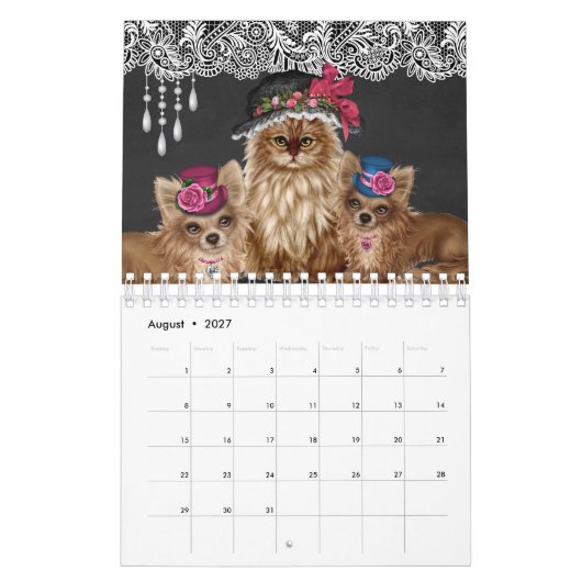 Katten die Petten Agenda voeren Kalender (Aug 2027)