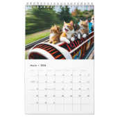 Katten die plezier hebben kalender (Mar 2026)
