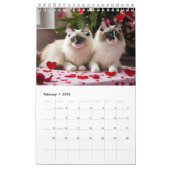 Katten die plezier hebben kalender (Feb 2026)