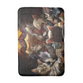 Katten die poker spelen badmat (Voorkant Verticaal)