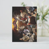 Katten die poker spelen bedankkaart (Staand voorkant)