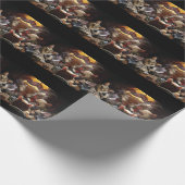 Katten die poker spelen cadeaupapier (Hoek)