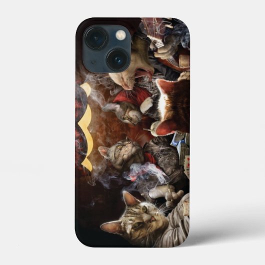 Katten die poker spelen Case-Mate iPhone case (Achterkant)