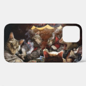 Katten die poker spelen Case-Mate iPhone case (Achterkant (horizontaal))