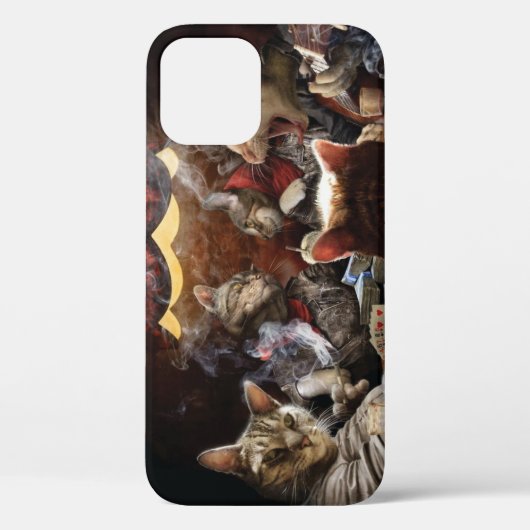 Katten die poker spelen Case-Mate iPhone case (Achterkant)