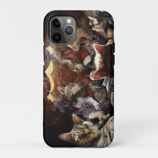 Katten die poker spelen Case-Mate iPhone case (Achterkant)