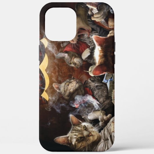 Katten die poker spelen Case-Mate iPhone case (Achterkant)