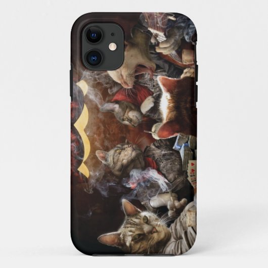 Katten die poker spelen Case-Mate iPhone case (Achterkant)
