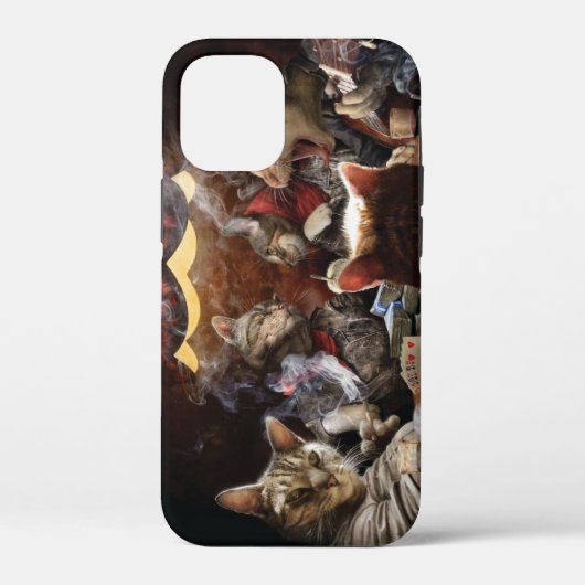 Katten die poker spelen Case-Mate iPhone case (Achterkant)