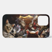 Katten die poker spelen Case-Mate iPhone case (Achterkant (horizontaal))