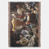 Katten die poker spelen deken (Voorkant Verticaal)