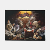 Katten die poker spelen deurmat (Voorkant)