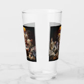 Katten die poker spelen glas (Links)