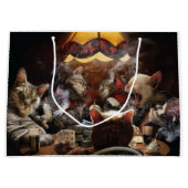 Katten die poker spelen groot cadeauzakje (Voorkant)