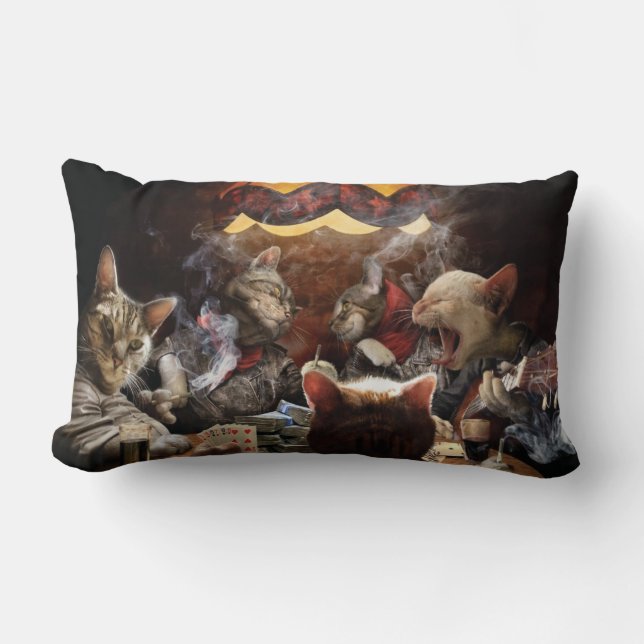 Katten die poker spelen kussen (Voorkant)