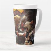 Katten die poker spelen latte mok (Rechterhoek)