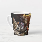 Katten die poker spelen latte mok (Linkerhoek)