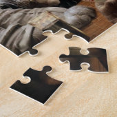 Katten die poker spelen legpuzzel (Zijkant)