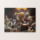 Katten die poker spelen legpuzzel (Horizontaal)