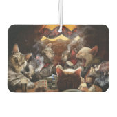 Katten die poker spelen luchtverfrisser (Achterkant)