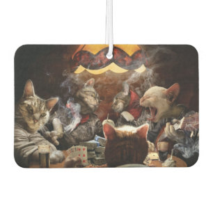 Katten die poker spelen luchtverfrisser