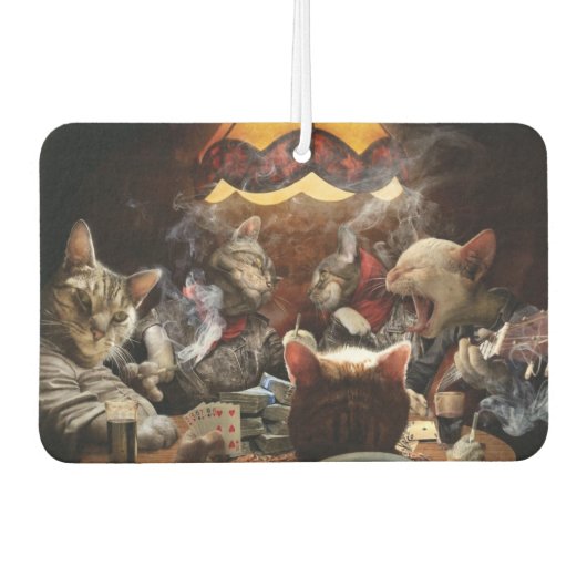 Katten die poker spelen luchtverfrisser (Voorkant)