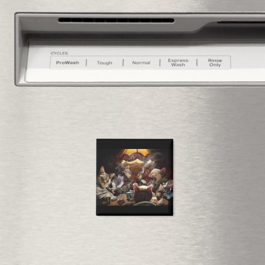 Katten die poker spelen magneet (Insitu (Vaatwasser))