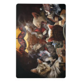 Katten die poker spelen   mini klembord (Achterkant)