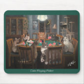 Katten die poker spelen - Muismat (Voorkant)