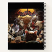 Katten die poker spelen notitieboek (Achterkant)