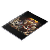 Katten die poker spelen notitieboek (Linkerzijde)