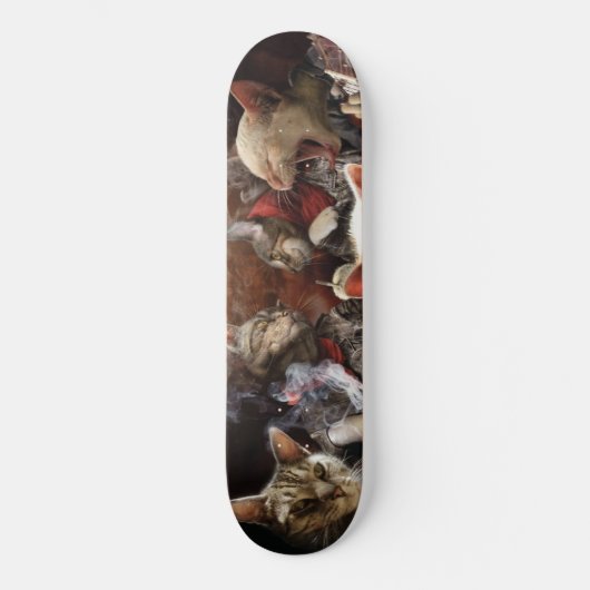 Katten die poker spelen persoonlijk skateboard (Voorkant)
