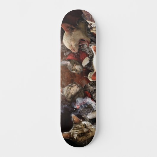 Katten die poker spelen persoonlijk skateboard (Voorkant)
