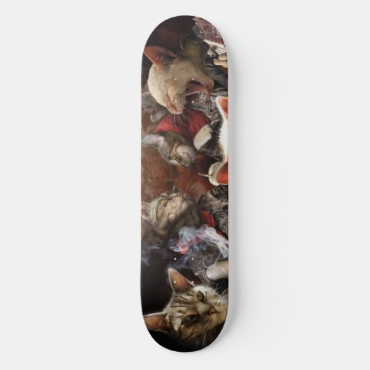 Katten die poker spelen persoonlijk skateboard (Voorkant)