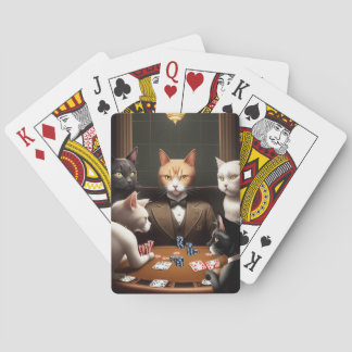 Katten die poker spelen pokerkaarten