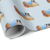 Katten die poker spelen Roken Cigar Cadeaupapier (Rol Hoek)