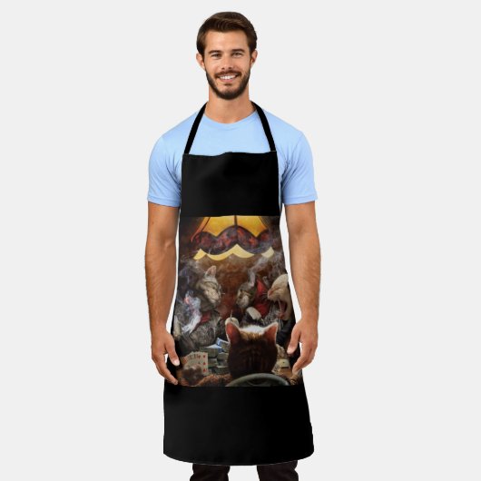 Katten die poker spelen schort (Gedragen)