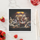 Katten die poker spelen servet (Insitu)